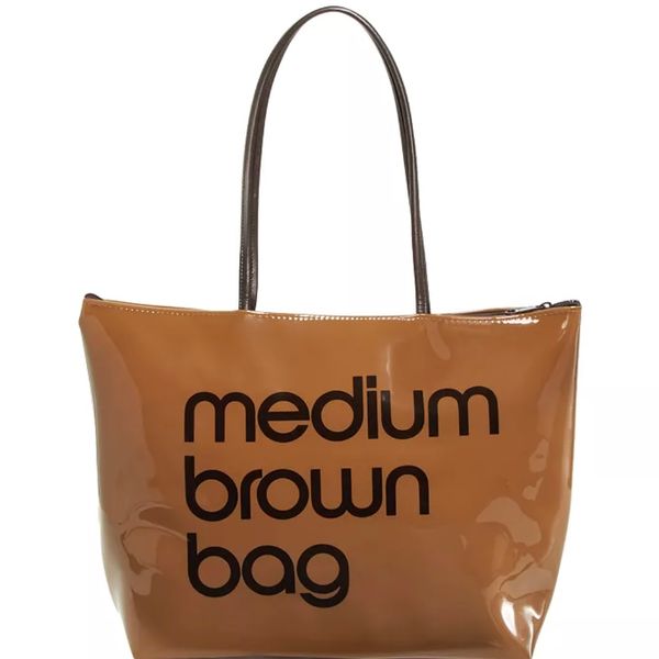 Bloomingdale's Zip Top Medium Brown Bag