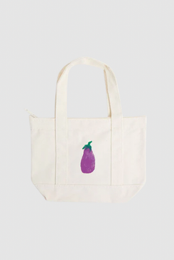 Ella Pennington Eggplant Mini Zip Tote