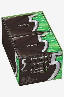 5 Gum Spearmint Rain Sugarfree Gum, 10-pack