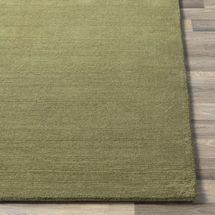 Hauteloom Brockton Solid Wool Area Rug - Sage Green, 5'x8'