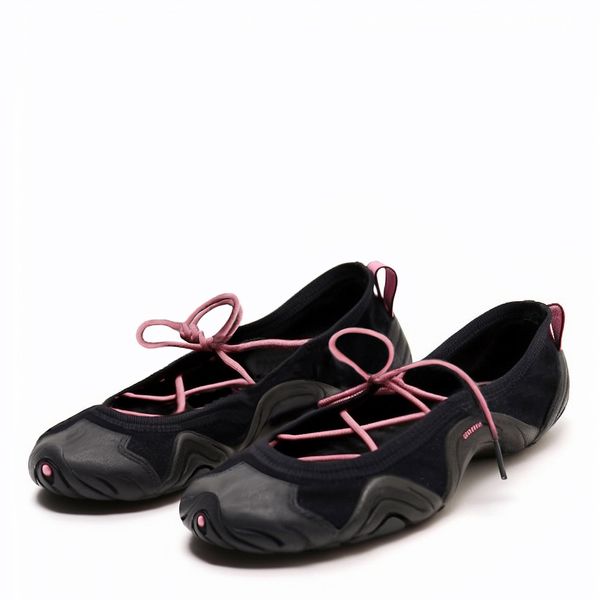 JW Pei Caitlin Lace-Up Ballerina Sneakers
