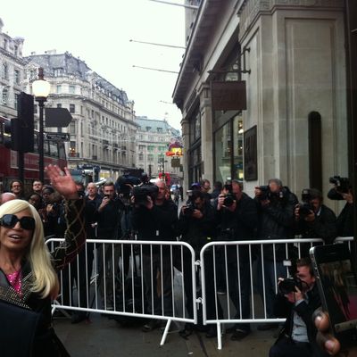 Donatella Versace's arrival