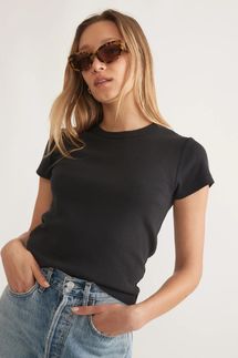 Marine Layer Lexi Rib Sun-In Crew Tee