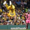 The Savannah Bananas brought their World Tour to a sold-out Fenway Park to play their perennial opponent, the Party Animals. Since their first season in 2015, the Bananas have sold out every game.