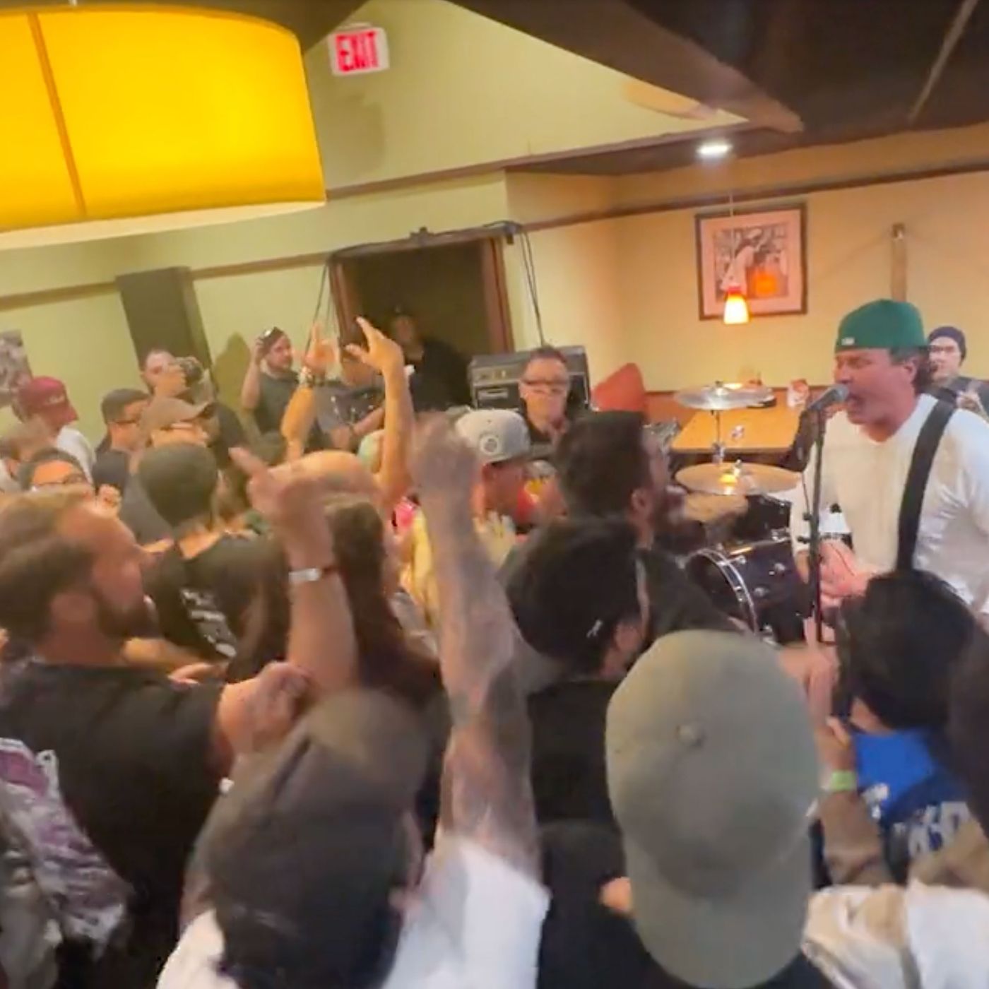Blink-182 Perform at Denny's for 'What the F Is Up' Meme
