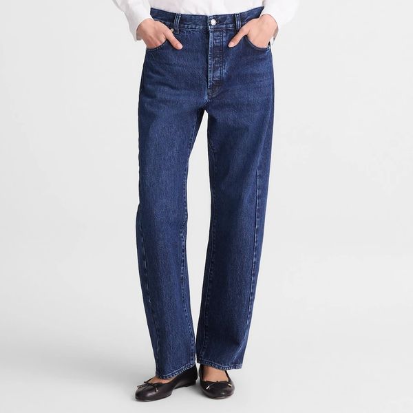 Madewell Pieced Barrel-Leg Jeans