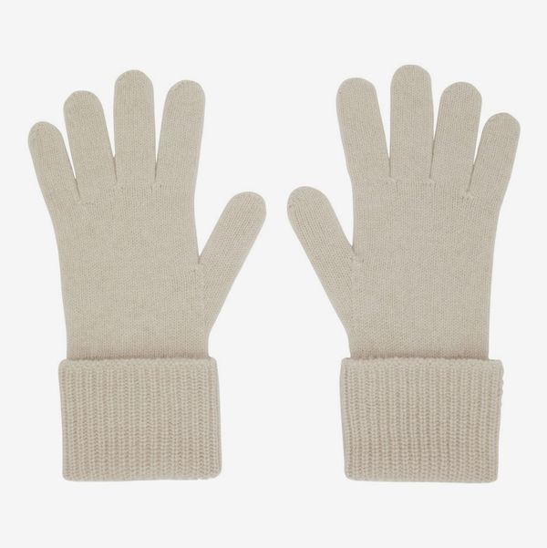 The Row Off-White Cashmere Halita Gloves
