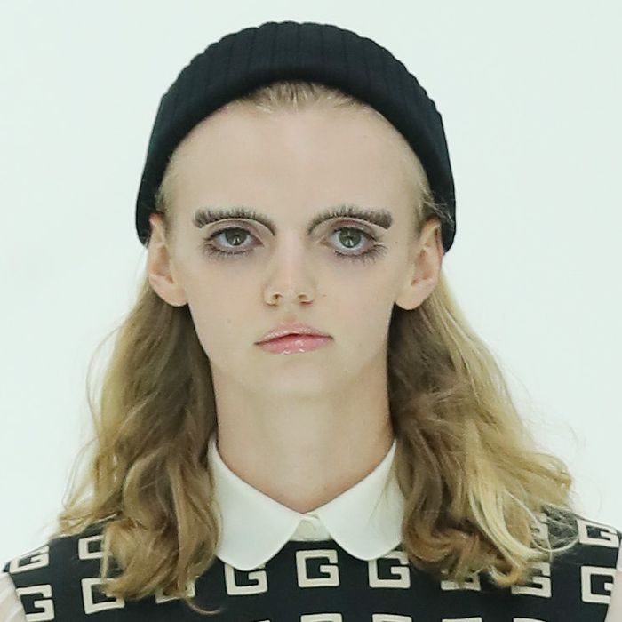 Gucci Fashion Show Features Fake Lashes As Eyebrows