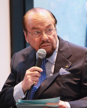 NEW YORK, NY - MAY 03: James Lipton attends the James Lipton and Stanley Cup in store event at NHL powered by Reebok Store on May 3, 2013 in New York City. (Photo by Taylor Hill/Getty Images)