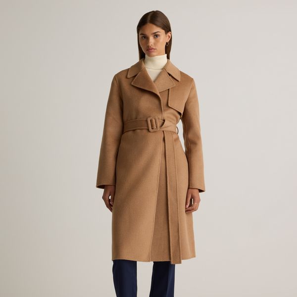 Quince Double-Faced Merino Wool Trench Coat