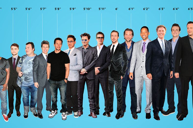 all celebrities height