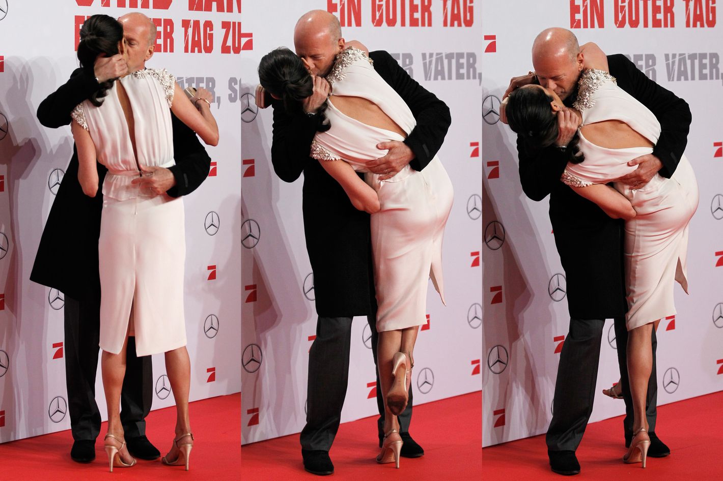When Bruce Willis Kisses His Wife, He Really Kisses His Wife pic