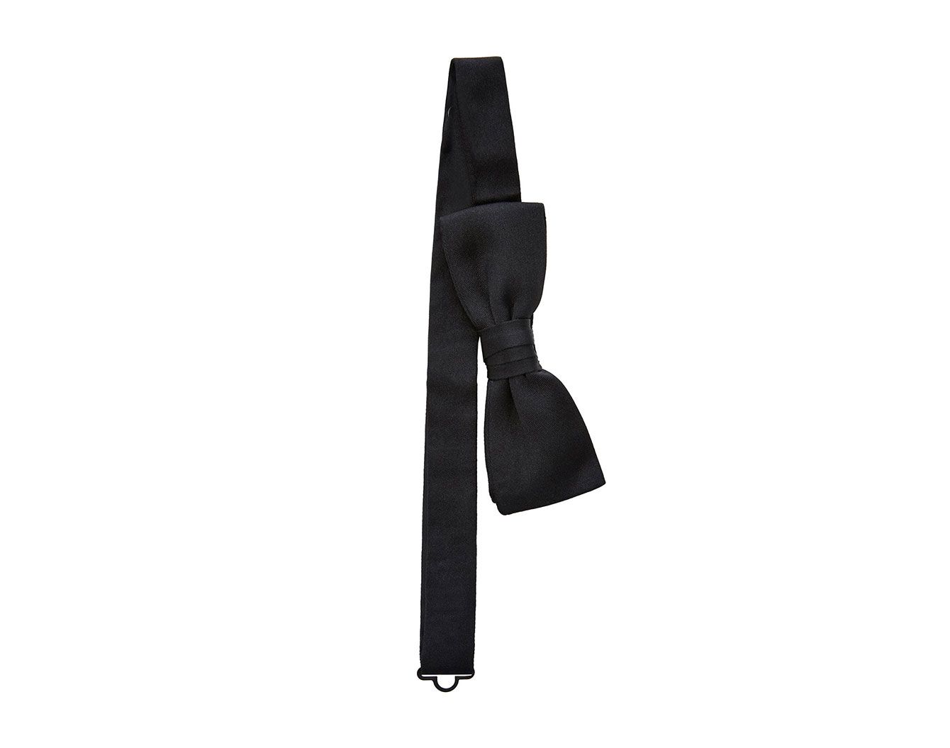 Prada Pre-Knotted Silk-Satin Bow Tie
