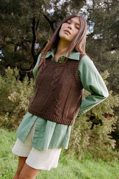 Shop Noble Braided Knit Vest
