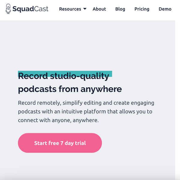 Squadcast Recording Software