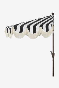Arlmont & Co. Beverly Coastal Space-Saving Half Patio Umbrella - 9 foot
