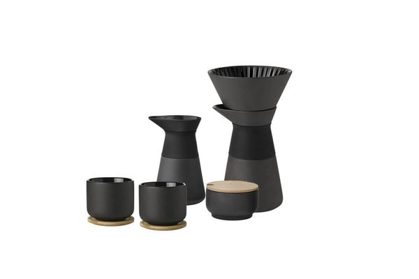 Theo stoneware pour-over coffee kit