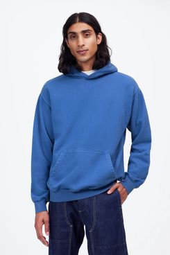 Madewell McCarren Midweight Hoodie Sweatshirt - Blue Iris