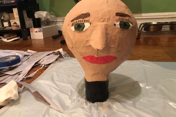 make a paper mache head