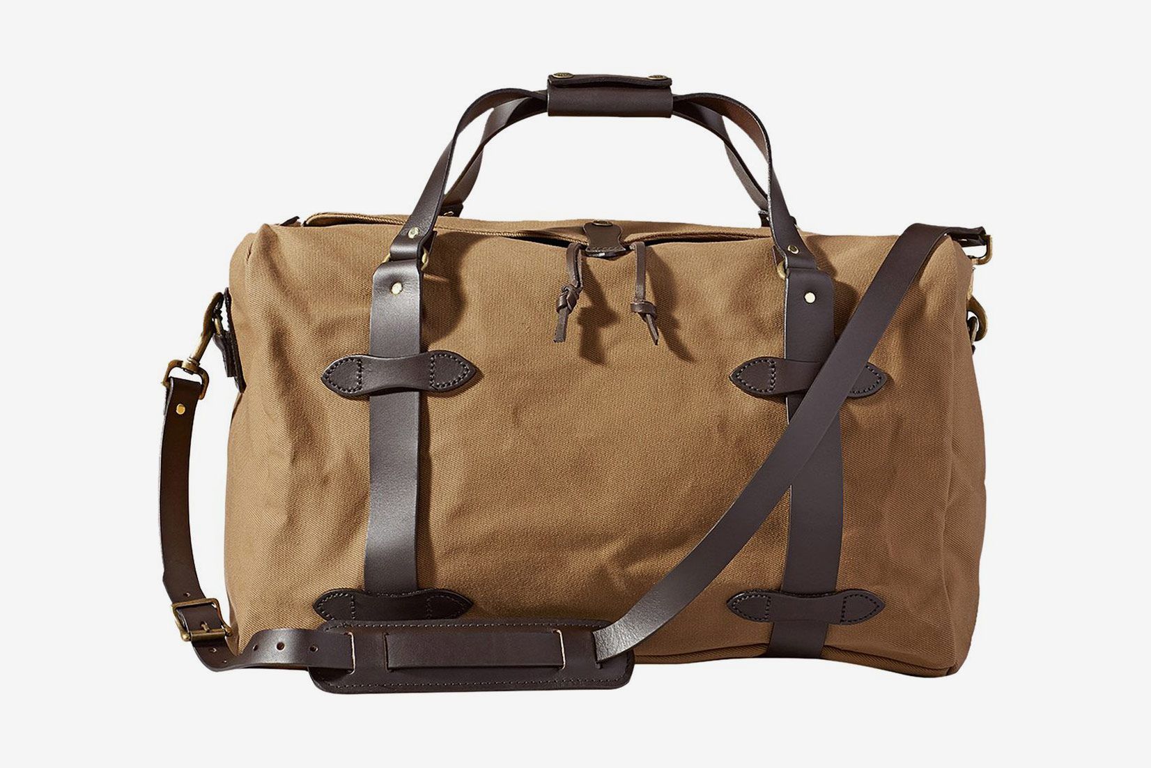 Duffel Leather Round Bag