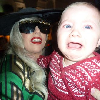 Lady Gaga holds and Kisses Baby Loissa in London after returning back to her London hotel after a days interviews at the London Television Studios. Gaga had been recording Chatty Man all day with Alan Carr.
<P>
Pictured: Lady Gaga and Baby Louissa
<P>
<B>Ref: SPL335890 161111 </B><BR/>
Picture by: Splash News<BR/>
</P><P>
<B>Splash News and Pictures</B><BR/>
Los Angeles:	310-821-2666<BR/>
New York:	212-619-2666<BR/>
London:	870-934-2666<BR/>
photodesk@splashnews.com<BR/>
</P>