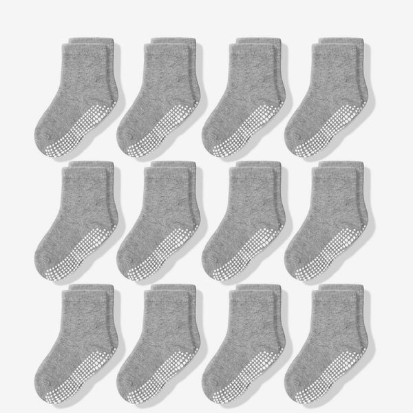 Cozyway Non-Slip Crew Grip Toddler Socks