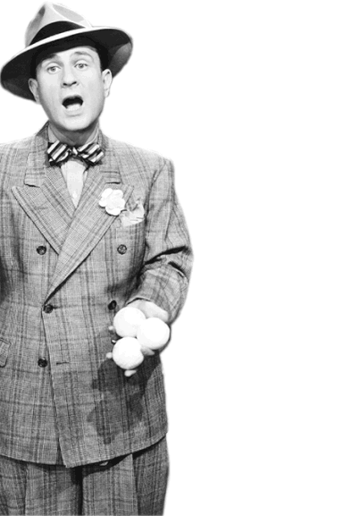 William “Bud” Abbott and Lou Costello met while working as entertainers in the burlesque scene. Costello had tried making it as an actor in Hollywood, working as a stunt double and extra, while Abbott ran his own burlesque touring company out of Coney Island. After meeting, they became one of the most popular duos of the 1940s and 1950s, famous for their “Who’s on First?” routine.