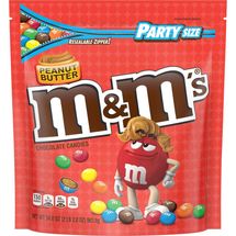 M&M’S Peanut Butter Chocolate Candy Party Size 34-Ounce Bag