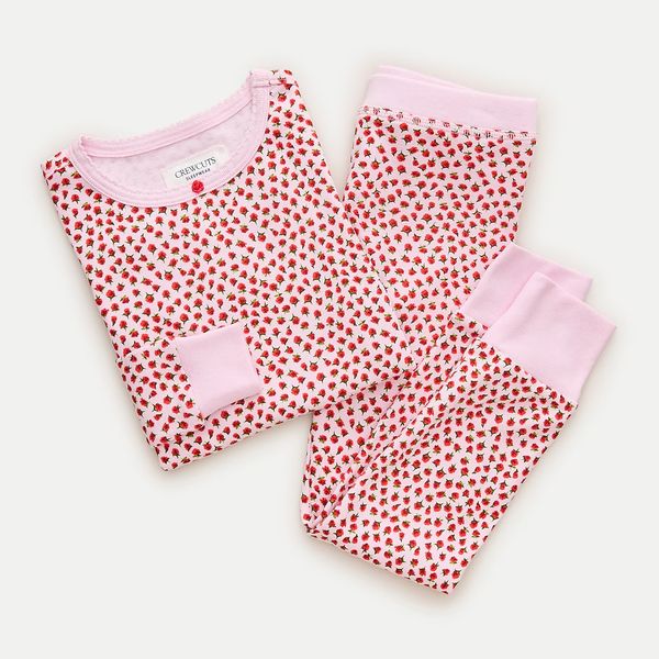 J.Crew Kids' Long-Sleeve Cotton Pajama Set in Prints