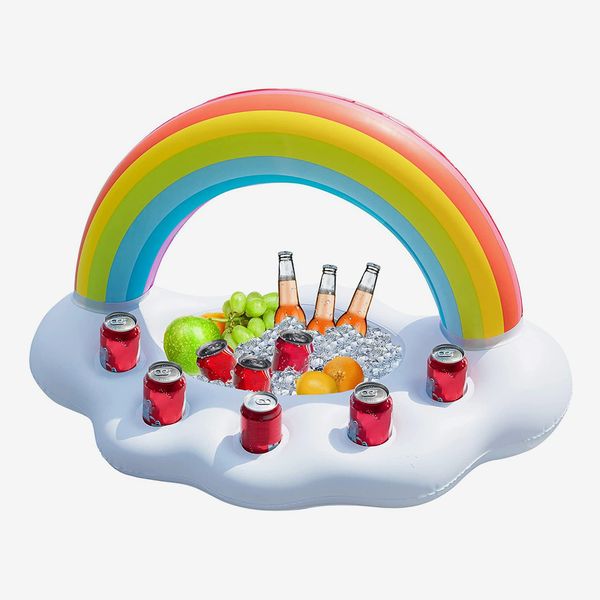 Jasonwell Inflatable Rainbow Cloud Drink Holder