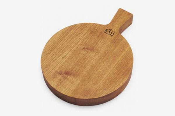 Round Rustic Reclaimed Wood Cheese Paddle