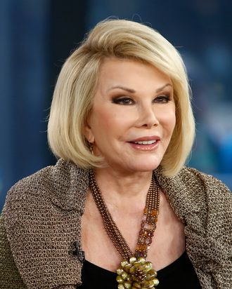 TODAY -- Pictured: Joan Rivers appears on NBC News' 