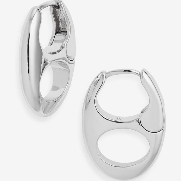 Open Edit Pop Top Huggie Earrings