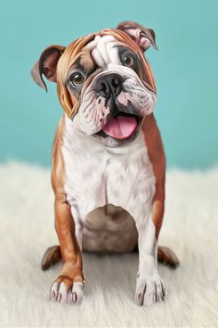 Freshcut Paper English Bulldog Pop-Up Puppy