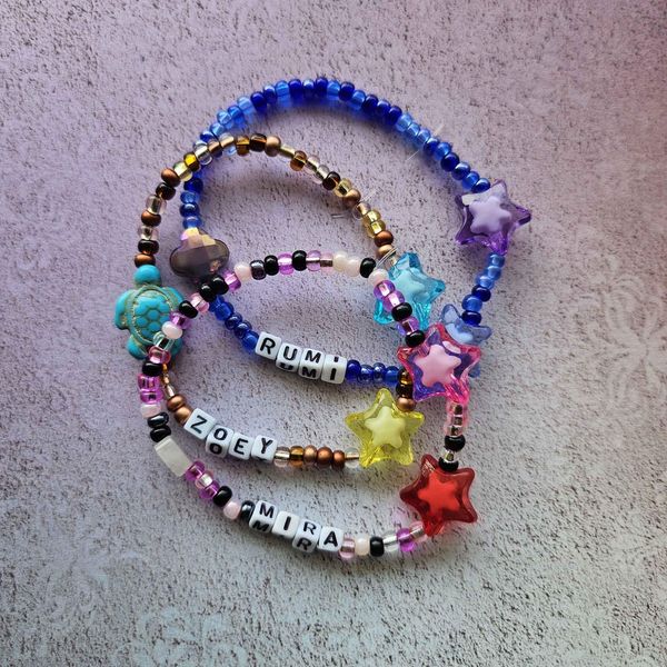 Sketch Vexed KPop Deomn Hunters 3-Pack Beaded Friendship Bracelets