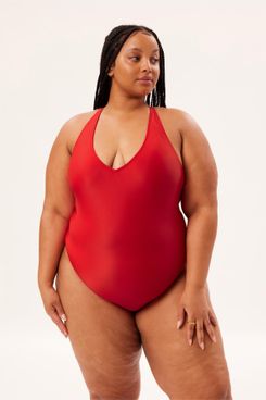 Girlfriend Collective Palma Plunge One Piece