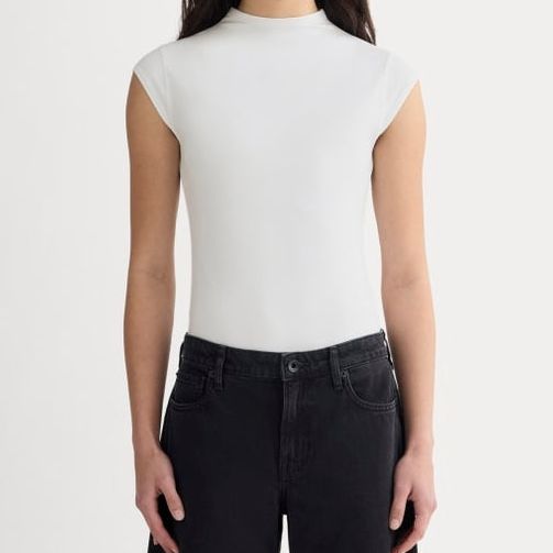 Everlane The Form Funnel-Neck Bodysuit