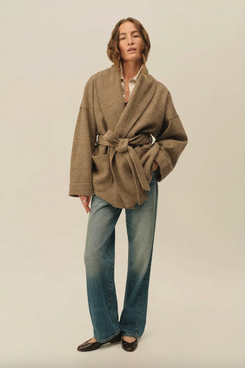 Buck Mason Felted Wool Wrap Coat
