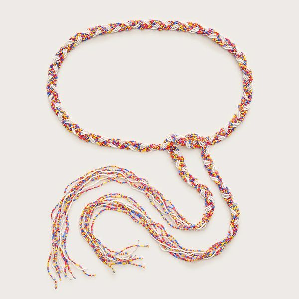 J.Crew Beaded Braid Belt