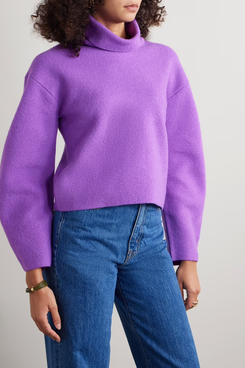 Ulla Johnson Leona Brushed-Wool Turtleneck Sweater