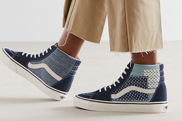 Vans Sk8-Hi Patchwork Denim Sneaker