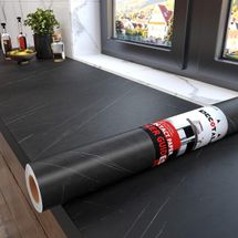 Decotalk Black Marble Contact Paper