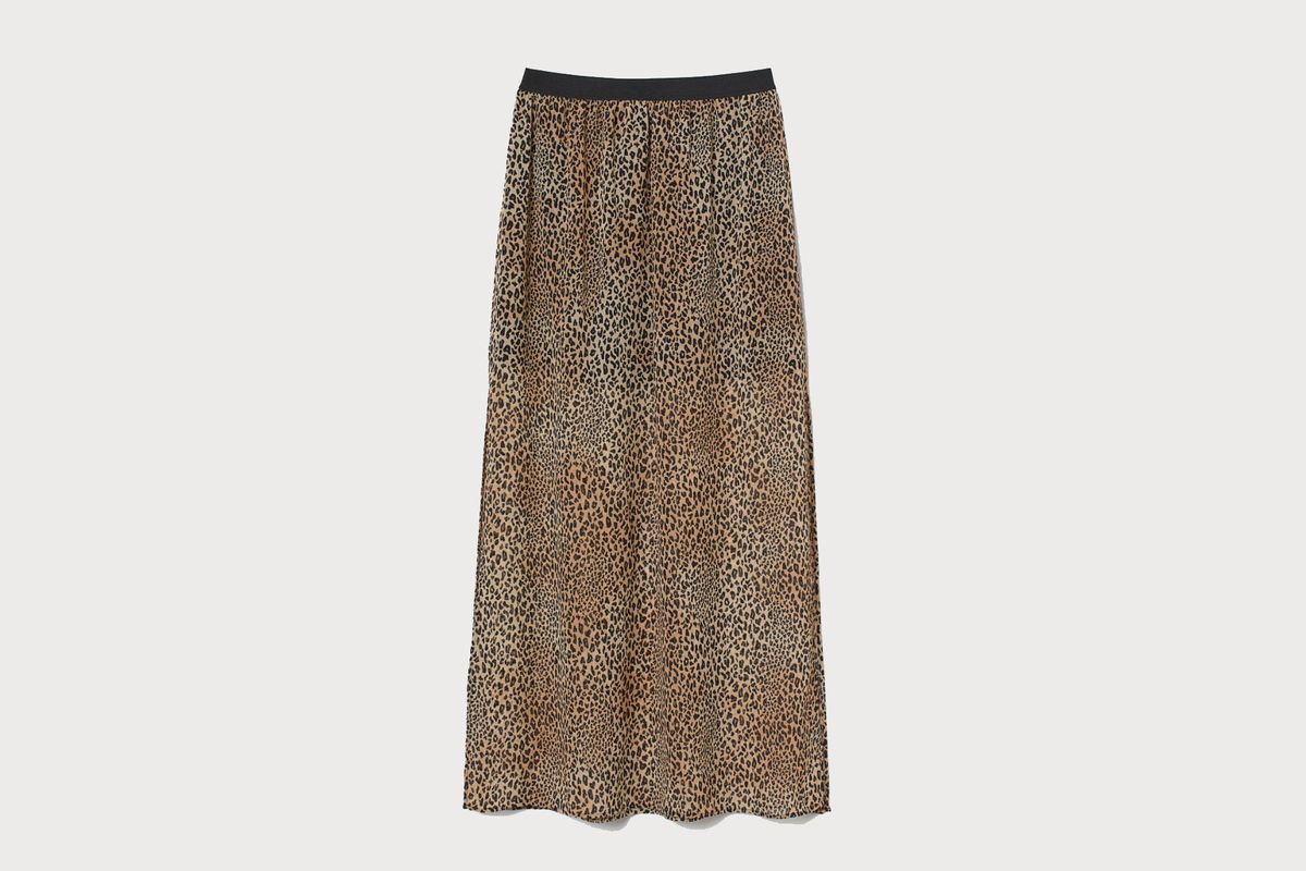bardot mayah leopard skirt