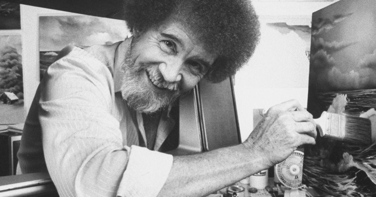 Bob Ross s Hair Was Actually Straight