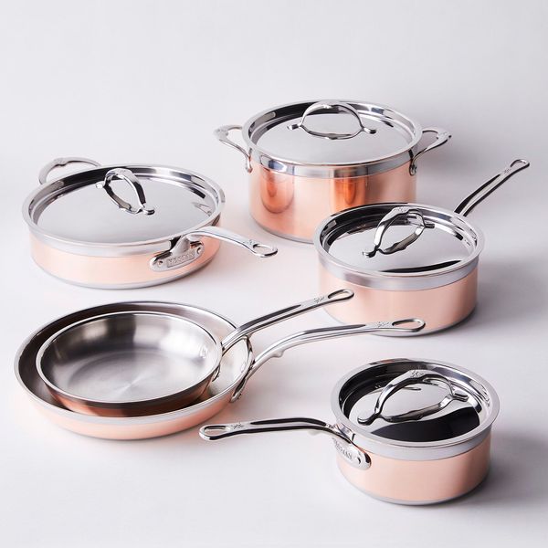 Hestan Copperbond Induction Copper Cookware, 10 Piece Set