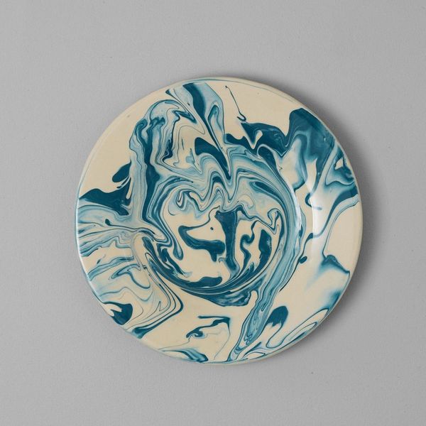 Poterie Barbotine Marbled Plate