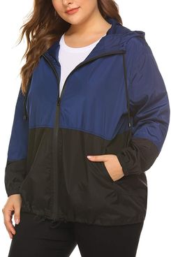 Ivay Womens Waterproof Rain Jacket Lightweight Active Outdoor Hooded Raincoat
