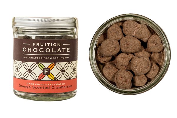 Fruition Chocolate Dark Chocolate Coated Orange Scented Cranberries