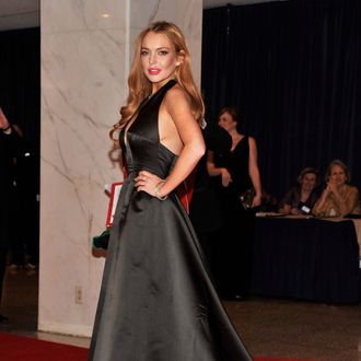 Lindsay Lohan attends the 98th Annual White House Correspondents' Association Dinner