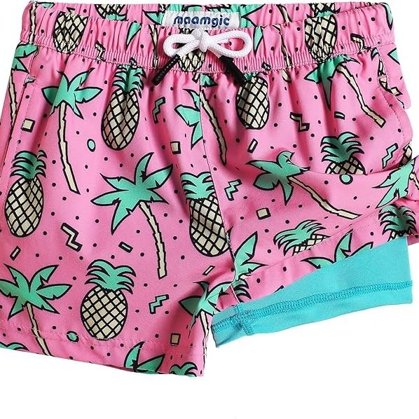 Maamgic Boys’ Swim Trunks with Compression Liner